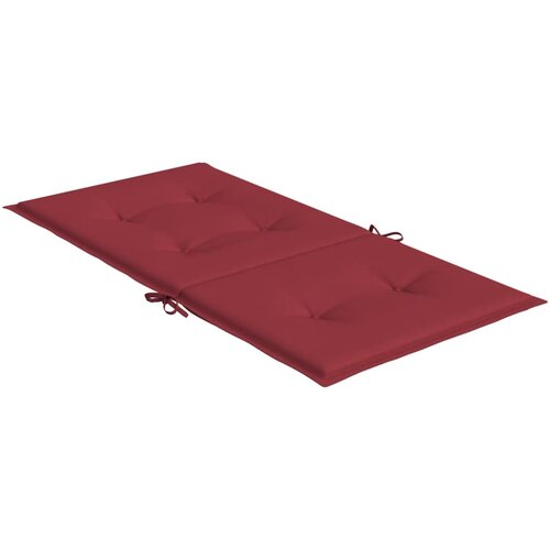  Jastuci za vrtne stolice 2 kom boja vina 100x50x3 cm od tkanine Slike