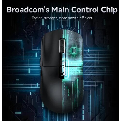 Attack Shark bežični gaming mi&amp;scaron; X6 PAW3395/26000 dpi/superlight/trimode/black + charging dock Slike