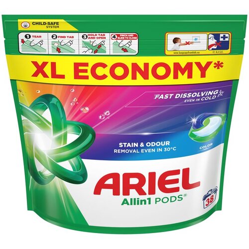 Ariel Gel Kapsule Color Fresh 38 kom / XL pakiranje Cene