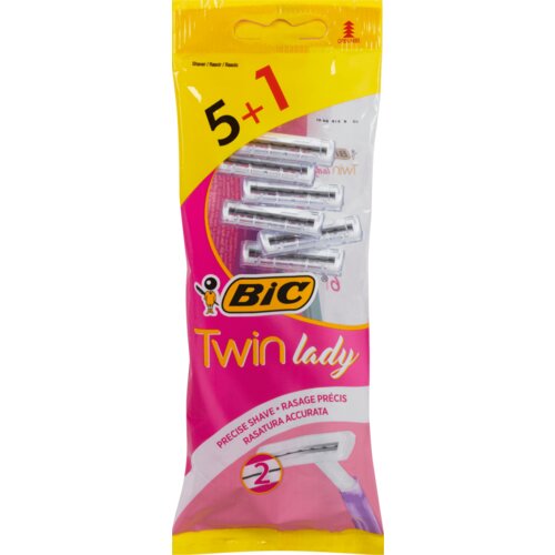 Bic brijač ženski twin lady kesica 5+1 kom Cene