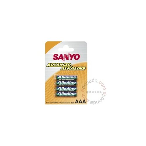 Sanyo AAA alkalne LR03/4B 4kom baterija Slike
