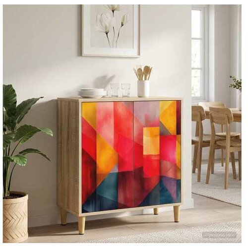 vidaXL Kreveta HEESCH Sonoma 69 x 33 x 75 cm Konstruirano drvo - Tiskanje boja Cijene