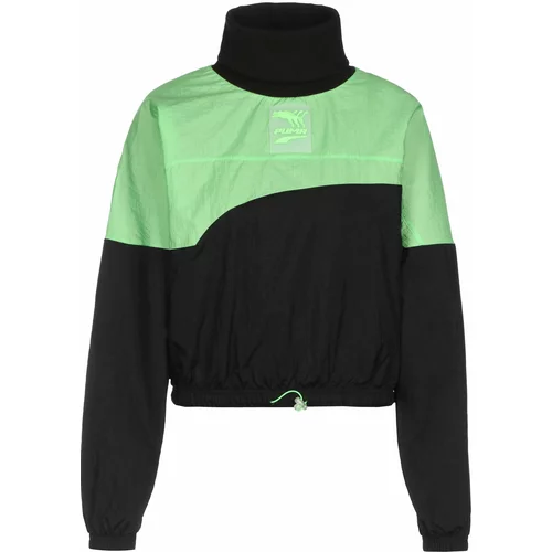 Puma Športna majica neonsko zelena / črna