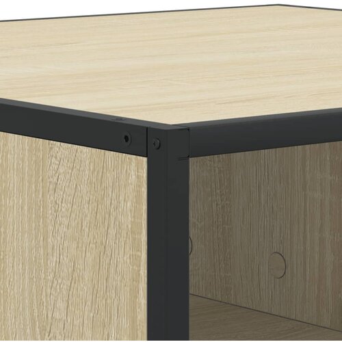  Stol za kavu Sonoma hrast 80x80x30 cm Konstruirano drvo i metal Slike