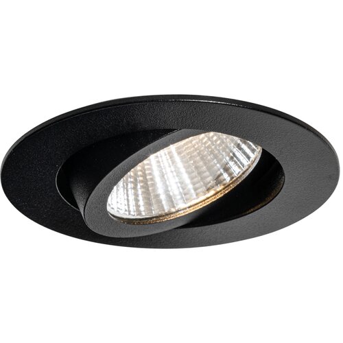 QAZQA Professional Vgradni reflektor črn 6,8 cm, vključno z LED 750 lm zatemnljiv IP23 - Gaius Cene