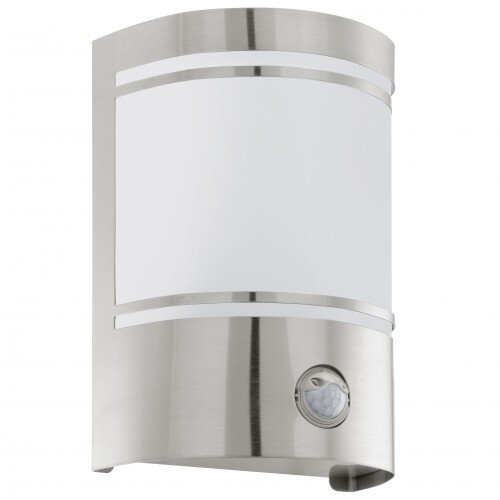Eglo Cerno spoljna zidna lampa/1, e27, sa senz. inox/opal staklo, belo Cene