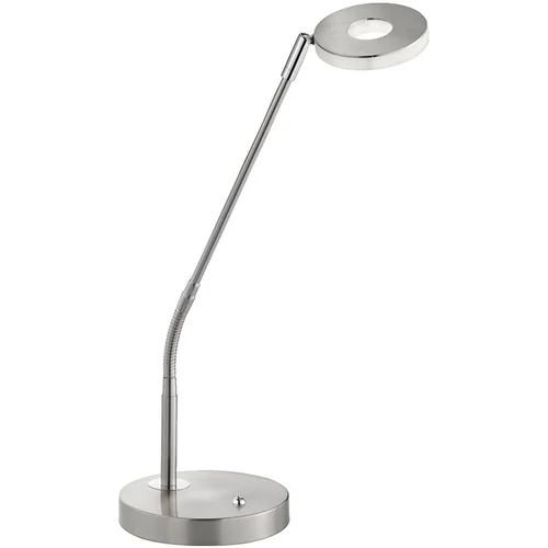 Fischer & Honsel Metalna LED stolna lampa s mogućnosti zatamnjivanja u srebrnoj boji (visina 60 cm) Dent –