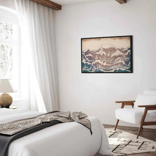  Slika - Giant waves 120x80 U crnom drvenom okviru Slike