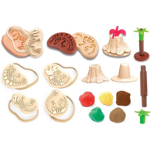  Set izrade fosila dinosaura od plastelina 5 boja Slike