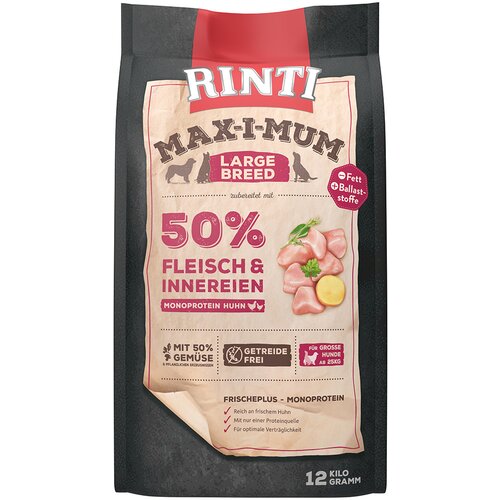 Rinti Max-I-Mum Large Breed piščanec - Varčno pakiranje: 2 x 12 kg Cene