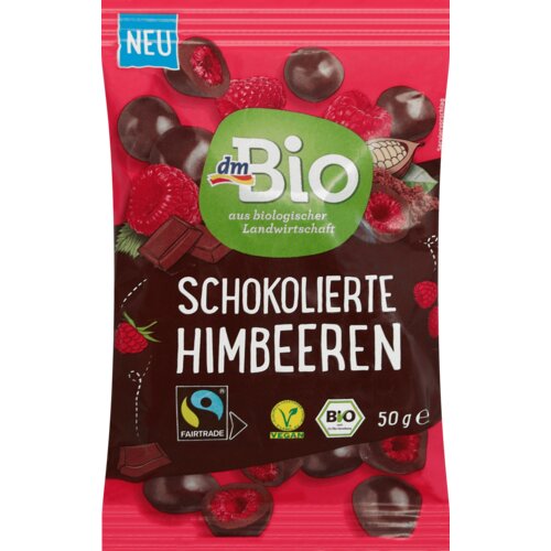 dmBio Liofilizovane maline u čokoladi 50 g Slike