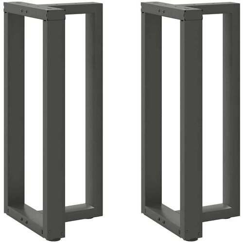  Noge barski stol T-oblika 2 kom antracit 40x35x(90-91) cm čelik Slike