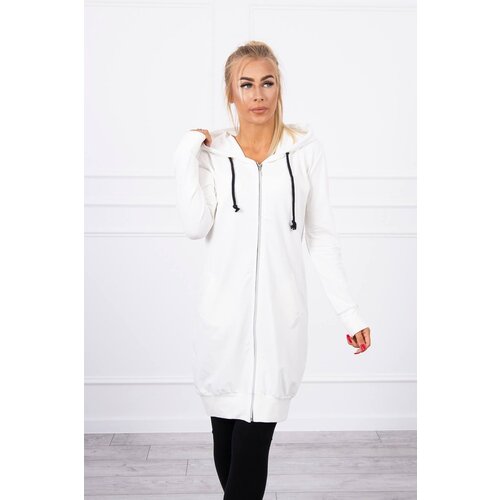 Kesi Ecru dress with hood and hood Slike