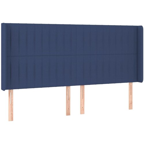 Maison Chic Vzglavna omarica - Nočna omarica - Posteljna omarica z ušesi modro 163x16x118/128 cm blago, (21713181) Cene