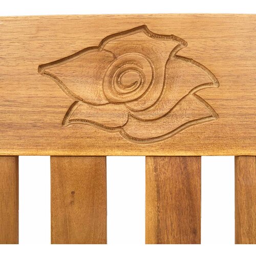  Klupa s ružama s jastukom Krem bijela 114 x 46 x 82,5 cm Slike