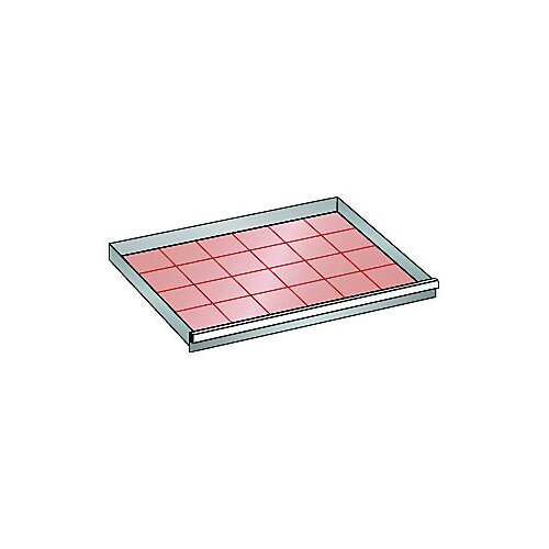 LISTA Predal, za omaro ŠxG 1023 x 725 mm, nosilnost 75 kg, višina sprednjega dela 50 mm, svetlo modra Cene