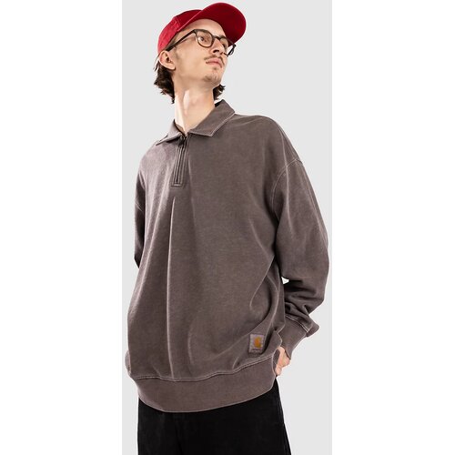 Carhartt WIP Harper Polo Majica tobacco / garment dyed Slike