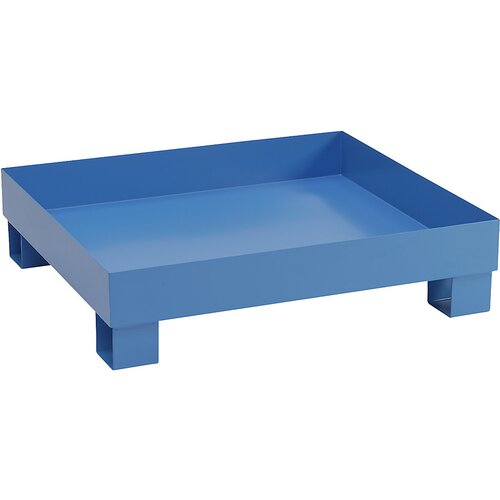 eurokraft basic Prestrezna kadica za 60 l, DxŠxV 800 x 1300 x 205 mm, s certifikatom, modro praškasto lakirana, brez mrežaste rešetke Cene