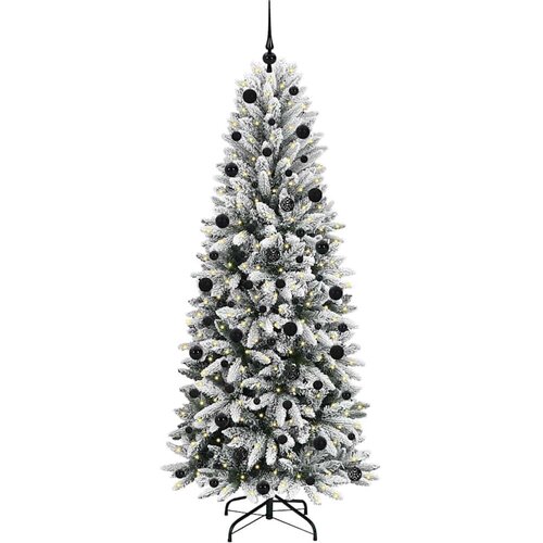 VidaXL Umjetno božićno drvce s stalakom Bijelo 78 x 78 x 210 cm Slike