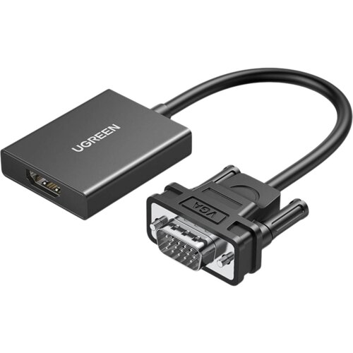 Ugreen VGA V HDMI KABEL MOŠKI ŽENSKI ADAPTER 0,15 M ČRN CM513, (21834995) Cene
