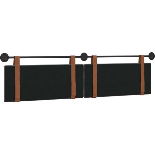  Držeće uzglavlje Zidne Tamno siva 210 x 55 x 5 cm Antikni PU - Tamno siva 200 cm bez LED Slike