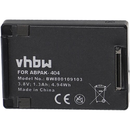 VHBW Baterija za GoPro Hero 3+ / Hero 4 Black, ABPAK-404, 1300 mAh Slike