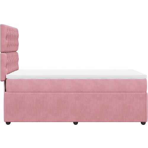 Box spring krevet s madracem ružičasti 80 x 200 cm bar&amp;scaron;unasti Slike