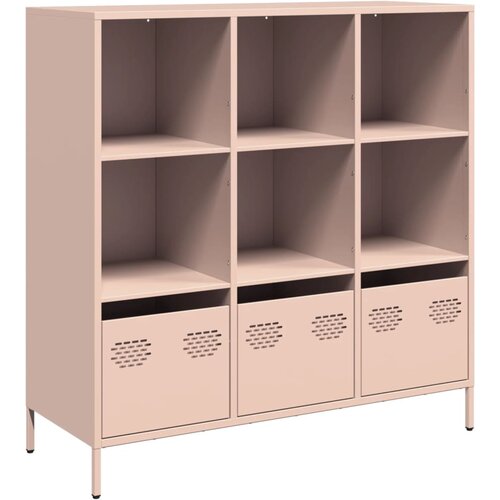 Maison Chic Komoda - Predalnik roza 101,5x39x103,5 cm jeklo, (21715858) Slike