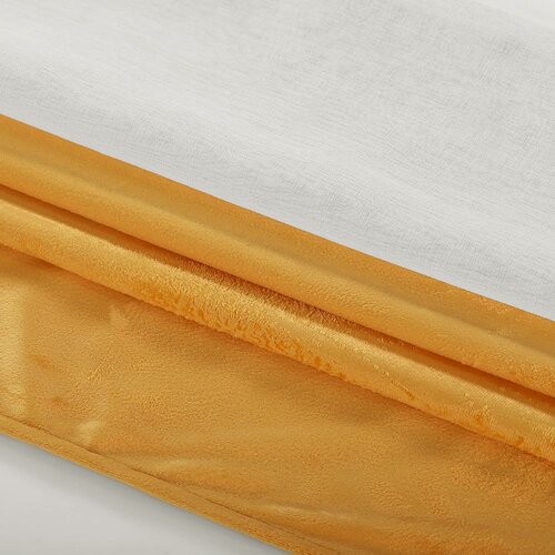 Curtain IRVETTE color white eyelets voile, velvet 140x270 ameliahome Slike