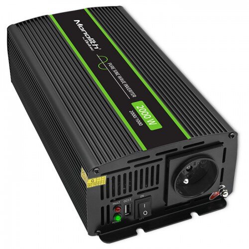 Qoltec Monolith power adapter/inverter Auto 2000 W Black Cijene