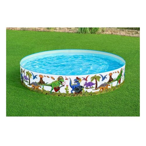 Bestway Fill 'N Fun dečiji bazen – Muzički dinosaurus 244 x 46 cm Cene