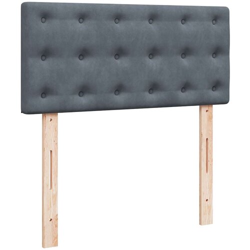 VidaXL Okvir kreveta s madracima tamnosivi 200x200cm bar&amp;scaron;unasti Slike