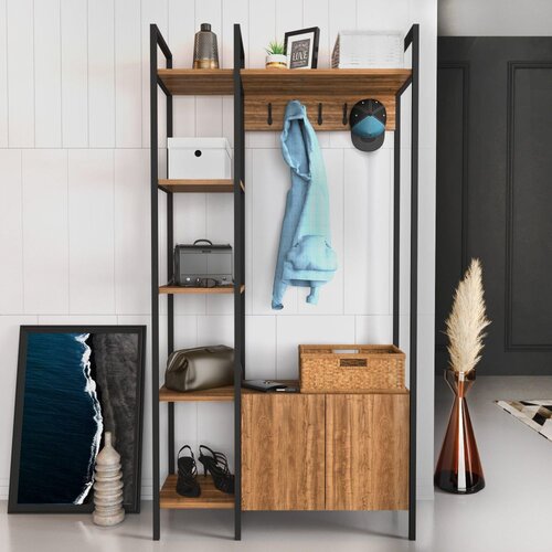Woody Fashion cipelarnik sa čivilukom doga walnut black Cene