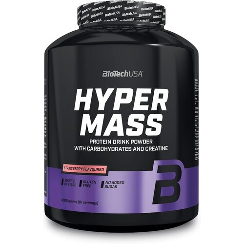 Biotechusa hyper mass 4000g - proteinski gainer za brzu masu - jagoda 4kg Cene