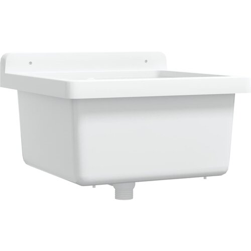 Maison Chic Stenski Umivalnik - Kopalna umivalnik - Lavabo bel 40x40x24 cm smola, (21684891) Slike