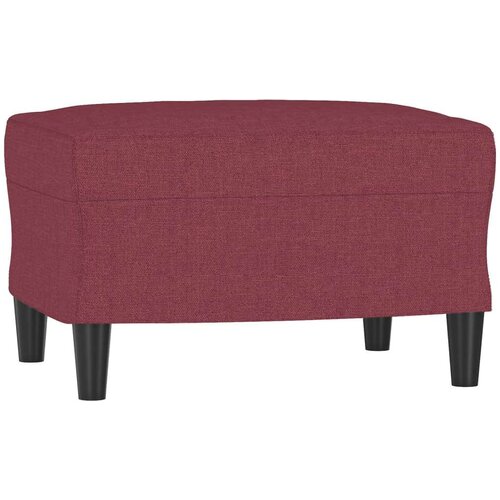  Kavč trosed s stolčkom za noge vinsko rdeč 180 cm blago, (20911135) Slike