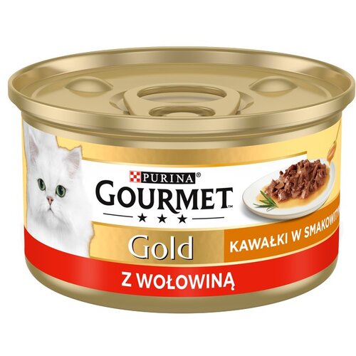 Nestle Gourmet Gold Sauce Delight z govedino - mokra mačja hrana - pločevinka - 85 g, (21385627) Cene