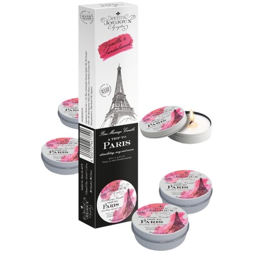 Petits JouJoux Paris - svijeća za masažu - vanilija-sandal (5 x 43ml) Cijene