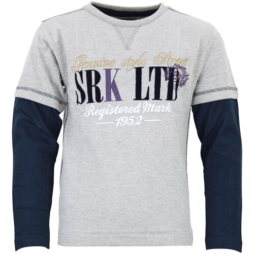 Srk Majice s kratkimi rokavi T-shirt gar&ccedil;on EVRA Siva Cene