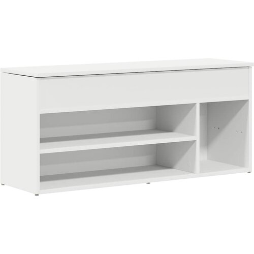 Maison Chic Klop za čevlje - Sedež za čevlje bela 102x30,5x45 cm inženirski les, (21777860) Slike