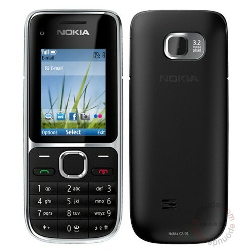 Nokia C2-01 Black mobilni telefon Slike
