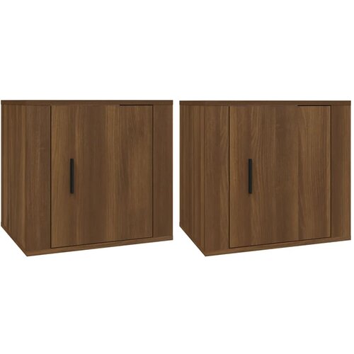 VidaXL Nočna omarica 2 kosa Rjav hrast 50x39x47 cm, (20716366) Slike