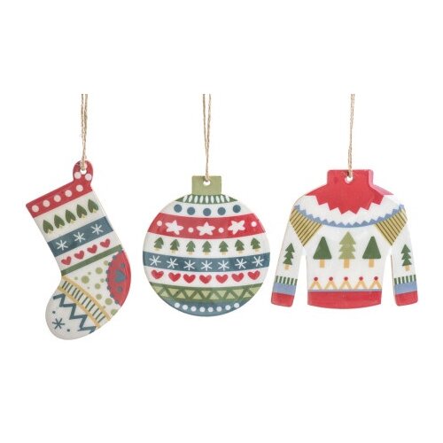 Viter novogodi&amp;scaron;nji ukras drveni lakovani h11,5cm ( 57907 ) Slike