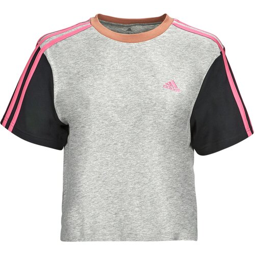 Adidas Majice s kratkimi rokavi 3S CR TOP Siva Cene