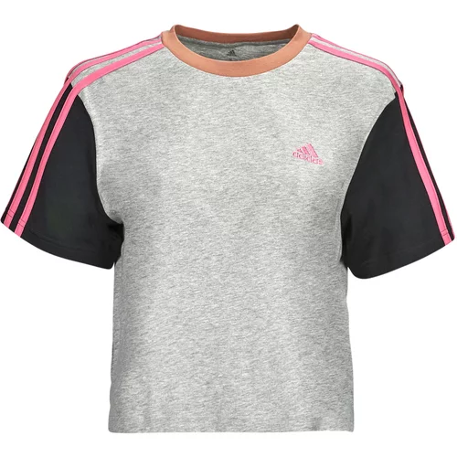 Adidas Majice s kratkimi rokavi 3S CR TOP Siva