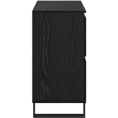  Kreveta 2 pcs Crni hrast 60 x 35 x 70 cm Slike