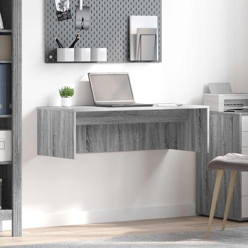  Stol za zid Siva Sonoma 100 x 45 x 30 cm Konstruirano drvo Cijene