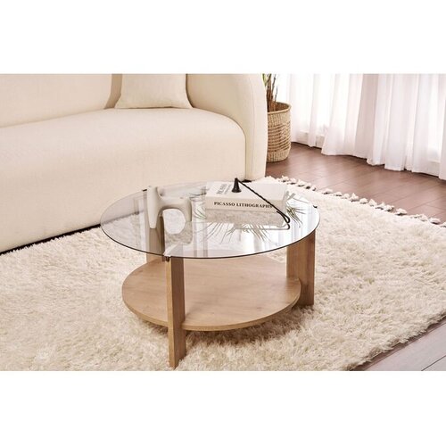 Hanah home Klub sto Clara, 75x40x75 cm, Boje hrasta Cene