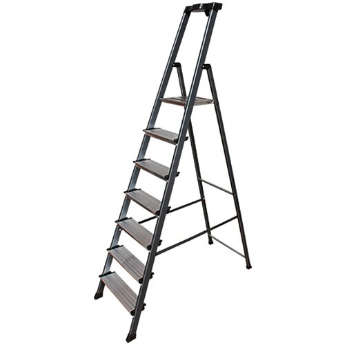 Krause aluminijasta lestev 6+1 (delovna višina: 3,5 m, nosilnost: 150 kg) Cene