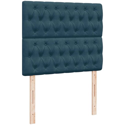 Krevet s oprugama i madracem LED tamnoplavi 120 x 190 cm bar&amp;scaron;un Slike